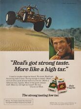 1978 Real Cigarettes - Sand Rail Dune Buggy Smoking Guy - Vintage Print Ad Photo picture