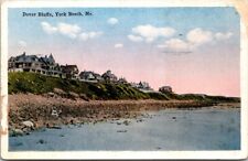 Dover Bluffs, York Beach Maine ME vintage postcard 1915 Tichnor Bros. picture