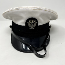Vintage US Navy USN Military Hat Cap Uniform Service 7 1/2 Bancroft picture