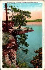 WI- Wisconsin, Visor Ledge, Dells Of The Wisconsin River Vintage Postcard picture