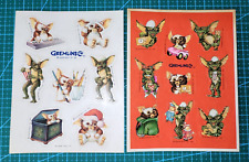 Vintage 1983 , 1984  Hallmark Gremlins Sticker Sheets picture