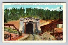 Middle Park CO-Colorado, West Portal Moffat Tunnel Vintage Souvenir Postcard picture