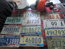 Lot Of 11 Indiana License Plate Car Truck Semi Tractor Trailer Expired Tags picture