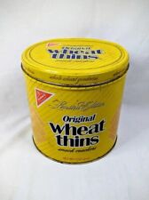 1987 Wheat Thins Vintage Nabisco Tin Limited Edition Collectible Canister Can picture