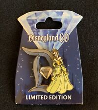 Disney 60th Anniversary Diamond D Beauty and the Beast Belle LE 3000 Pin picture