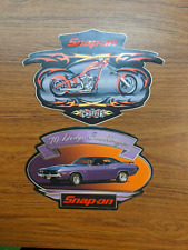 Vintage Snap On Tools Tool Box Stickers 1970 Dodge RT Challenger V-Twin Chopper picture