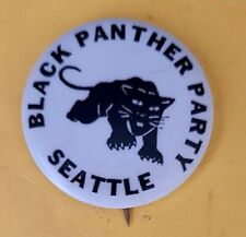 1968  SEATTLE BLACK PANTHER PARTY pin Button 1968 picture