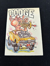 1969-1973 odd rods all stars donruss stickers RARE #55 DODGE picture