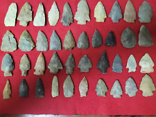 40 AUTHENTIC  ARROWHEADS FROM ARKANSAS AND MISSOURI   PRE 1600 picture