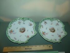Antique Rosenthal RC Savoy Germany Plates with Delicate Hand Painted Flowers (2) picture