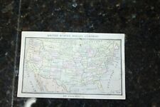 Antique Advertising Postcard United States Baking Co. 2 Sided USA Map On Back picture