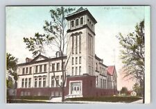 Mattoon, IL-Illinois, High School Antique, Vintage Souvenir Postcard picture