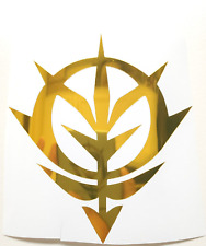 Mobile Suit Bandai Gundam Zeon Emblem Logo Gold Sticker Vinyl Decal  Waterproof picture