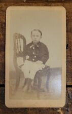 Antique CDV Card-Civil War Era-Young Boy in Knickers (Seated) Portrait-Unmarked picture