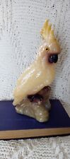Vintage Large Cockatoo Bird Wax Candle picture