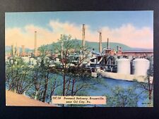 Postcard Oil City PA - Pennzoil Refinery Rouseville picture