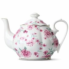 BTaT- Tea Pot, Teapot, Porcelain Teapot, 38 oz, Floral Teapot, Bone China Teapot picture