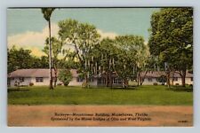 Moosehaven FL, Buckeye Mountaineer Building, Florida Vintage Postcard picture