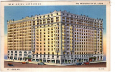 LINEN Postcard     NEW HOTEL JEFFERSON  -  ST. LOUIS, MISSOURI picture