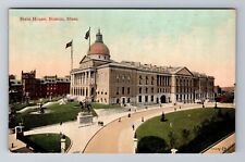 Boston, MA-Massachusetts, Bird's Eye State House c1911 Souvenir Vintage Postcard picture