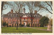 Postcard Wren Building College William Mary Williamsburg VA Virginia picture