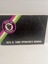 1973 El Tigre Operators Manual picture