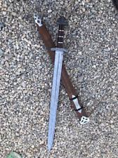 Handmade Damascus Steel Viking Swords, Battle Ready Swords, Northmen Sword picture