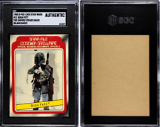 1980 OPC Star Wars #11 Boba Fett RC 1/1 Blank Back Proof SGC Auth-Only Graded picture