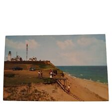Postcard Highland Lighthouse On Cape Cod Massachusetts Chrome Unposted picture