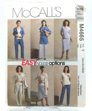 McCALL'S M4665 MISSES JACKET TOP SKIRT PANTS Sewing Pattern UC FF picture