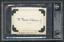 R. Norris Williams signed autograph 2x3.5 cut Titanic Survivor & Tennis HOF BAS picture