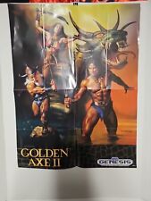 Golden Axe 2 II Poster 1991  Sega Genesis Sonic The Hedgehog Game Gear Insert picture