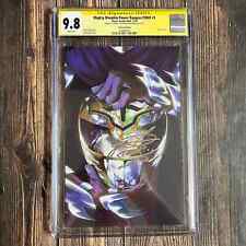 Mighty Morphin Power Rangers/TMNT #1 CGC 9.8 Signed By Jason David Frank picture
