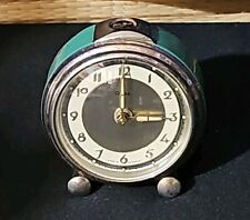 Antique Diehl Diletta Wartime WW2 Steel Housing Alarm Clock Working Read Descrip picture