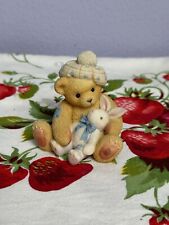 Cherished Teddies Junior Bear with Bunny Rabbit Figurine 2.5