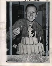 1960 Press Photo Braves baseball's Red Schoendienst celebrates birthday, MO picture