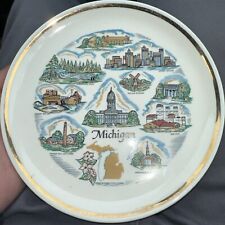 Vintage Michigan Collectible State Plate 7.5 Inch picture