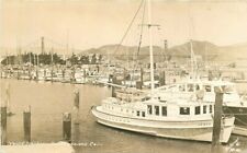 1940s Yacht Harbor San Francisco California Pictorial RPPC Photo Postcard 8411 picture