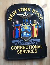 Police New York Correctional  3D  routed wood Patch plaque Sign Custom carved picture