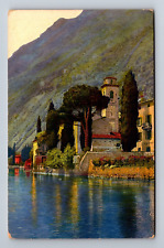 Lago di Lugano Italy Postcard picture