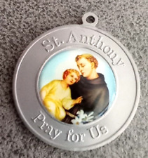 St. Saint Anthony - SAINT OF MIRACLES - Pray for Us Silver-Toned Medal | Pendant picture