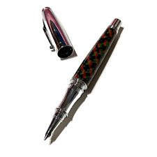 VTG Monteverde Collectible Ballpoint Pen Green Gold Red Black and Chrome picture