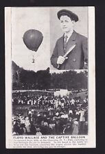 c1905 Floyd Wallace runaway balloon boy aircraft Oneonta New York Fair postcard picture