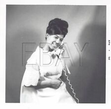 Old Photo Snapshot African American Woman on Phone Studio Portrait #41 6A3 picture