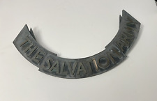 ANTIQUE RARE 1940's NYC THE SALVATION ARMY BUILDING BRASS  PLAQUE S- A MUST SEE picture