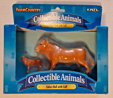 ERTL Salers Bull with Calf Collectible Animals 1997 NEW IN BOX picture