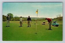 Cherokee Village AR-Arkansas, Golf Course, Antique Vintage Souvenir Postcard picture