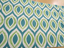  Fabricut Fabric Pattern Adkin Sea Breeze Geometric 20 In x 56 In Cut Velvet picture