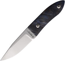Maserin AM22 Blue & Black Wood 14C28N Steel Fixed Blade Knife 923RB picture