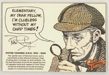 Peter Cushing Sherlock Holmes Card Times Post Card / 1995 Calendar Hammer Horror picture